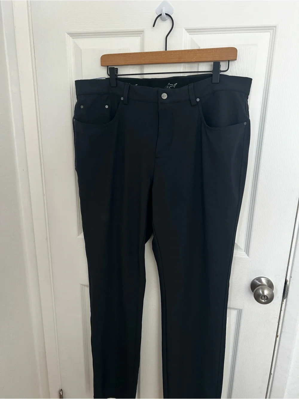 Greg Norman Collection Men's Black Chinos